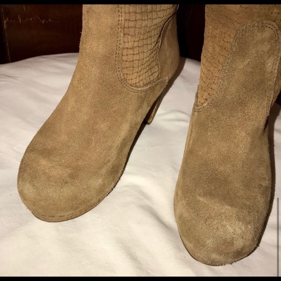 Anthropologie Sanita Boots ‘Lola Mae’ camel suede - Picture 5 of 7